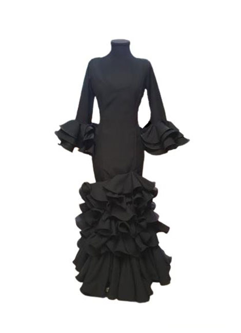 T 44. Flamenco dress Palma del Rio. Plain Black